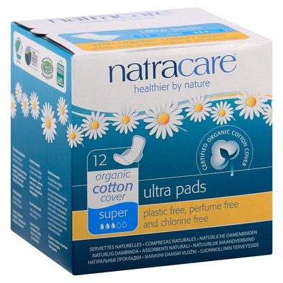 Natracare Pads Ultra Organic Super 12 Ct [UNFI #0735654] T