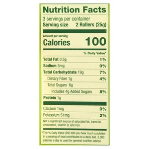 Crunchy Rice Rollers Crunchy Rollers Apple Cinnamon 8/2.6 OZ [UNFI #2303873] [ebt]