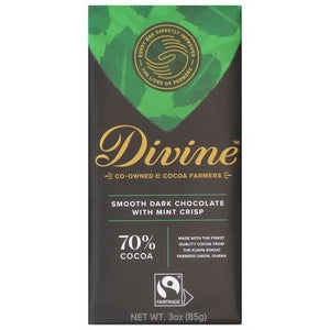 Divine Chocolate Dark Chocolate Smooth 12/3 OZ [UNFI #2398410] [ebt] T