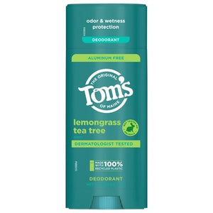 Toms Of Maine Deodorant Lemongrass Tea Tree Aluminum Free 1/3.25 OZ [UNFI #3037728] T