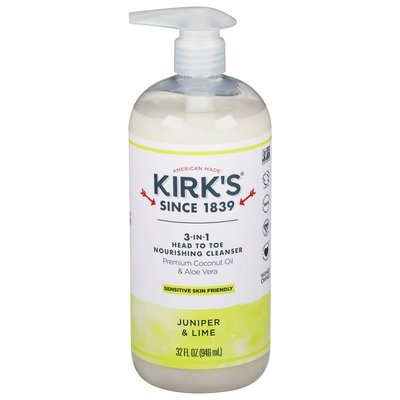 Kirks Nourishing Cleanser 3-in-1 Juniper & Lime 32 OZ [UNFI #2303592] T