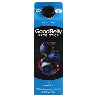 Good Belly Juice Drink Blueberry Acai Flavor 6/32 OZ [UNFI #795567] [ebt] T