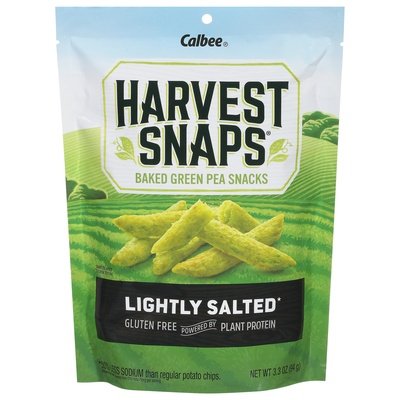 Harvest Snaps Green Pea Snack Lightly Salted Baked 12/3.3 OZ [UNFI #738971] [ebt]