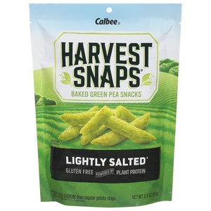 Harvest Snaps Green Pea Snack Lightly Salted Baked 12/3.3 OZ [UNFI #738971] [ebt]
