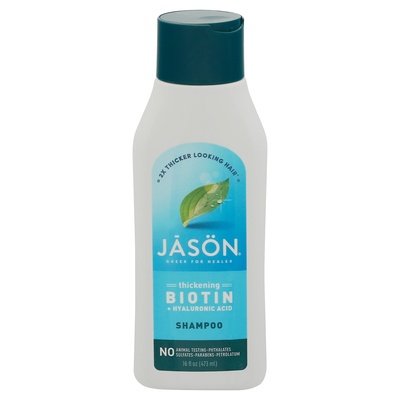 Jason Natural Products Shampoo Thickening Biotin + Hyaluronic Acid 1/16 OZ [UNFI #977504] T