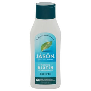 Jason Natural Products Shampoo Thickening Biotin + Hyaluronic Acid 1/16 OZ [UNFI #977504] T