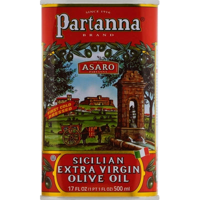 Partanna Extra Virgin Olive Oil Sicilian 6/16.9 oz [UNFI #3199494 ] [ebt]