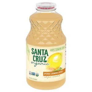 Santa Cruz Organic 100% Juice Lemon Pure 6/32 OZ [UNFI #2285161] [ebt]