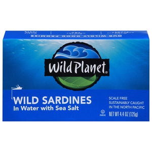 Wild Planet Wild Sardines In Water With Sea Salt 12/4.4 OZ [UNFI #214668] [ebt]