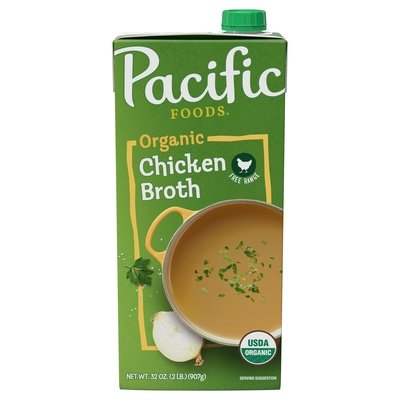 Pacific Foods Chicken Broth Organic Free Range 12/32 OZ [UNFI #0933879] [ebt]