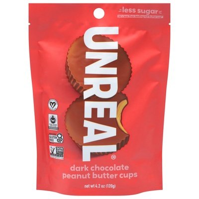Unreal Peanut Butter Cups Dark Chocolate 6/4.2 OZ [UNFI #1830397] [ebt] T