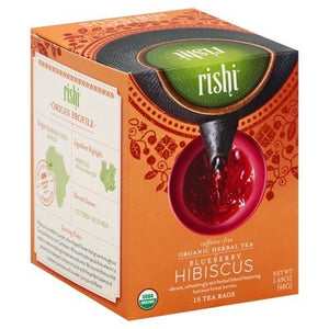 Rishi Tea Herbal Tea Organic Blueberry Hibiscus Bags 6/15 BAG [UNFI #1588094] [ebt]
