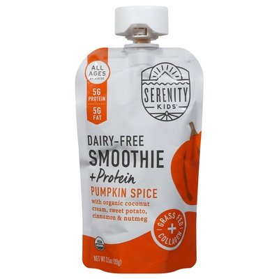 Serenity Kids Smoothie + Protein Dairy Free Pumpkin Spice 6+ Months 6/3.5 OZ [UNFI #2929792] [ebt]