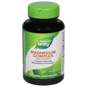 Natures Way Magnesium Complex 500 Mg Capsules 100 Cap [UNFI #0816363] T