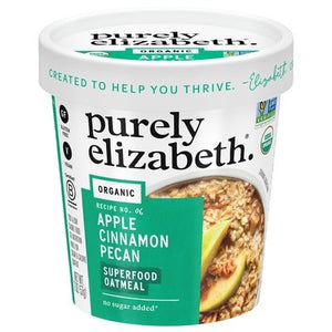 Purely Elizabeth Superfood Oatmeal Organic Apple Cinnamon Pecan 12/2 OZ [UNFI #2831840] [ebt]