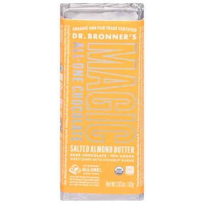 Dr Bronners Chocolate All-One Salted Almond Butter 12/2.93OZ [UNFI #2724144] [ebt] T