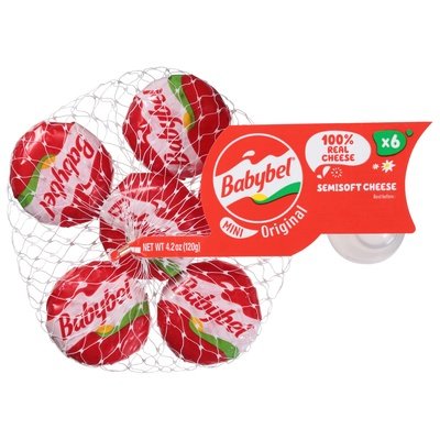Babybel Semisoft Cheese Original Mini 12/4.2 OZ [UNFI #2928992] [ebt]
