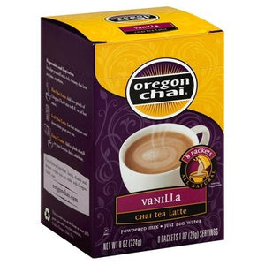Oregon Chai Chai Tea Latte Powdered Mix Vanilla 6/8 Ct [UNFI #0245456] [ebt]