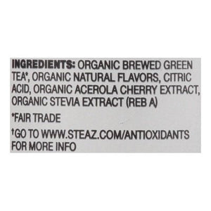 Steaz Green Tea Raspberry Flavored 12/16 OZ [UNFI #771980] [ebt]