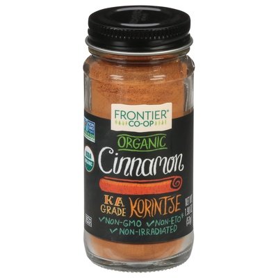 Frontier Nat Prod Co-Op Cinnamon Organic Korintje 1.9 OZ [UNFI #0475525] [ebt]