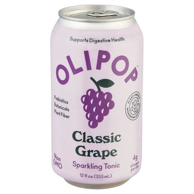 Olipop Sparkling Tonic Classic Grape 12/12 OZ [UNFI #2738524] [ebt] T