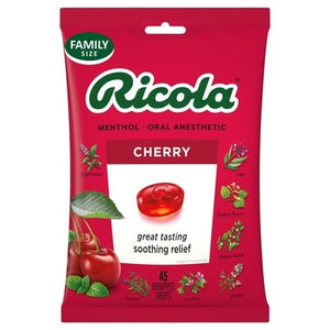 Ricola Drops Cherry Family Size 6/45 CT [UNFI #2957686] T