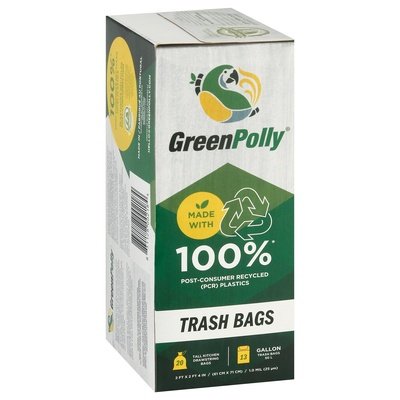 Greenpolly Trash Bags Drawstring 13 Gallon 12/20 CT [UNFI #2940377] T