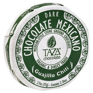 Taza Chocolate Dark Chocolate Mexican-Style Stone Ground Guajillo Chili 12/2.7 OZ [UNFI #1575117] [ebt] T