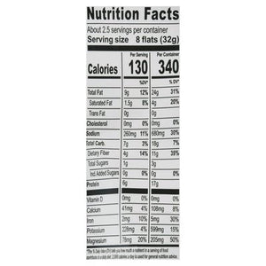 Brads Plant Based Veggie Flats Sea Salt Cauliflower 12/3 OZ [UNFI #2636975] [ebt]