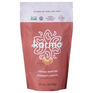 Karma Nuts Cashews Wrapped Cocoa Dusted 6/7 OZ [UNFI #2905743] [ebt]