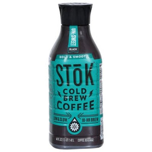 Stok Coffee Beverage Cold Brew Bold & Smooth Un-Sweet Black 6/48 OZ [UNFI #1828623] [ebt] T