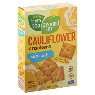 From The Ground Up Cauliflower Crackers Sea Salt 6/4 OZ [UNFI #2278323] [ebt]