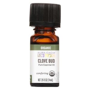 Aura Cacia Pure Essential Oil Comforting Clove Bud 1/.25 OZ [UNFI #327098] T