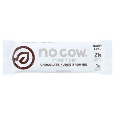 No Cow Protein Bar Chocolate Fudge Brownie 12/2.12OZ [UNFI #2218816] [ebt]