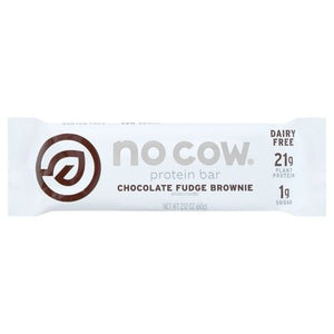 No Cow Protein Bar Chocolate Fudge Brownie 12/2.12OZ [UNFI #2218816] [ebt]