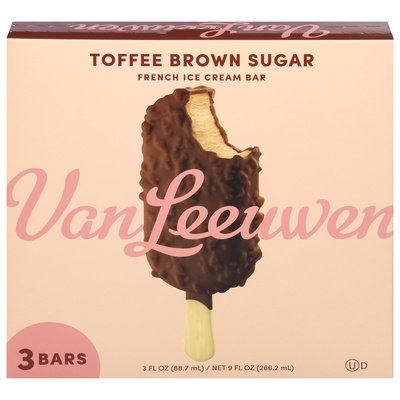 Van Leeuwen Ice Cream Toffee Brown Sugar 3Ct 8/9 OZ [UNFI  #2693042]