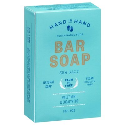 Hand In Hand Bar Soap Sea Salt 5 OZ [UNFI #2396349] T