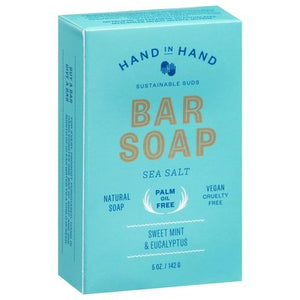 Hand In Hand Bar Soap Sea Salt 5 OZ [UNFI #2396349] T