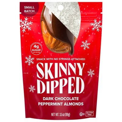 Skinnydipped Almonds Dark Chocolate Peppermint 10/3.5 OZ [UNFI #2492502] [ebt] T