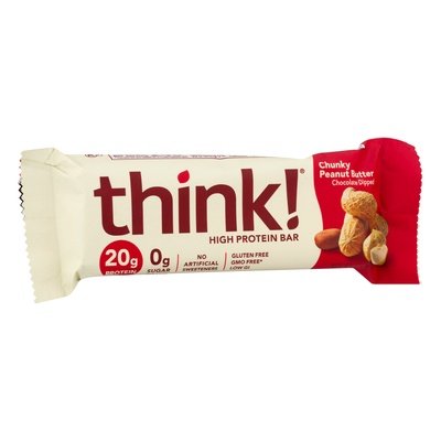 Think High Protein Bar Chocolate Dipped Chunky Peanut Butter 10/2.1 OZ [UNFI #0269878] [ebt]