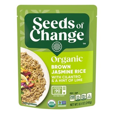 Seeds Of Change Jasmine Rice Organic Brown 12/8.5 OZ [UNFI #2798387] [ebt]