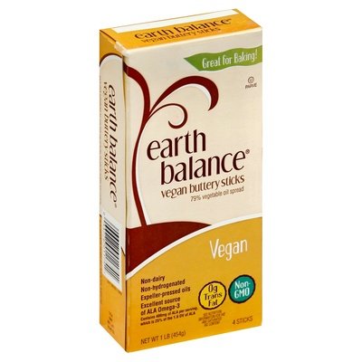 Earth Balance Buttery Sticks Vegan 18/16 OZ [UNFI #0264978] [ebt]