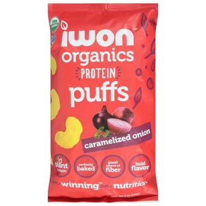 Iwon Nutrition Protein Puffs Caramelized Onion 12/5 OZ [UNFI #2462042] [ebt]
