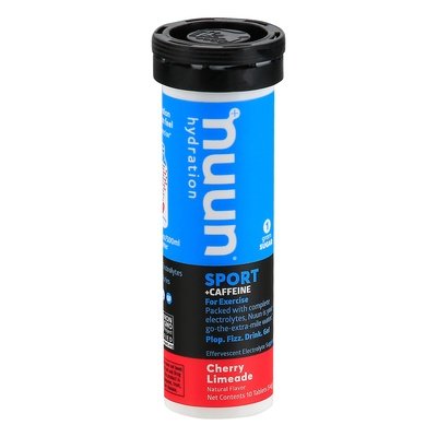 Nuun Sport + Caffeine Tablets Cherry Limeade 8/10 CT [UNFI #1791300] T