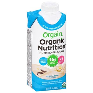 Orgain Nutritional Shake Vanilla Bean Flavored 12/11 OZ [UNFI #1535764] [ebt]