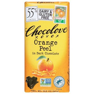 Chocolove Orange Peel In Dark Chocolate 55% Cocoa 12/3.2 OZ [UNFI #948372] [ebt] T