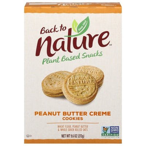 Back To Nature Cookies Peanut Butter Creme 6/9.6 OZ [UNFI #1518356] [ebt]