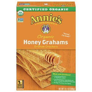 Annies Homegrown Crackers Organic Honey Grahams 12/14.4 OZ [UNFI #1196203] [ebt]
