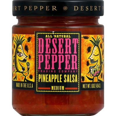 Desert Pepper Trading Co Salsa Pineapple Medium 6/16 oz [UNFI #0819037 ] [ebt]