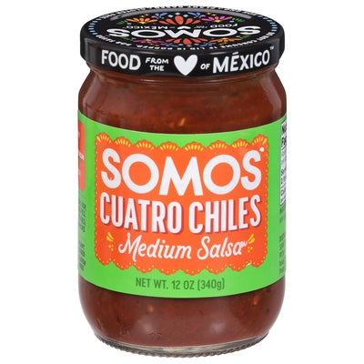 Somos Salsa Cuatro Chiles Medium 6/12 oz [UNFI #2836187 ] [ebt]